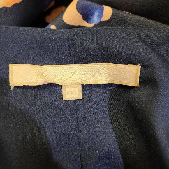 Hutch Wrap Around Clara Navy Blue Leopard Dress XXL (4684) - Picture 4 of 8